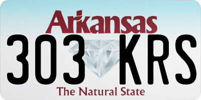 AR license plate 303KRS