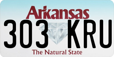 AR license plate 303KRU