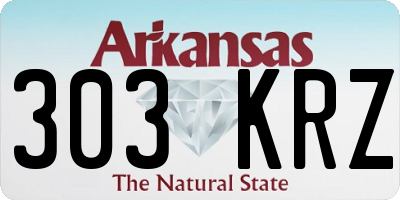 AR license plate 303KRZ