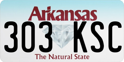 AR license plate 303KSC