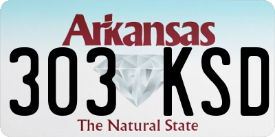 AR license plate 303KSD