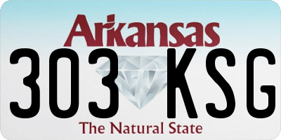 AR license plate 303KSG