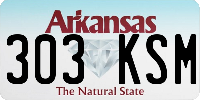 AR license plate 303KSM