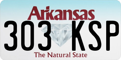 AR license plate 303KSP