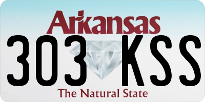 AR license plate 303KSS
