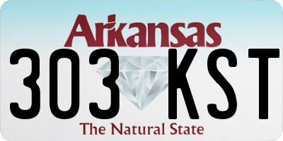 AR license plate 303KST