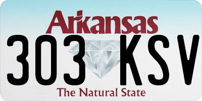 AR license plate 303KSV
