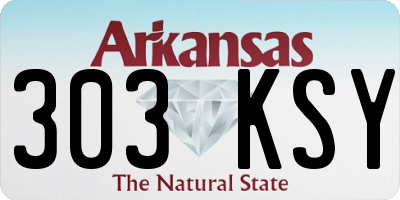 AR license plate 303KSY