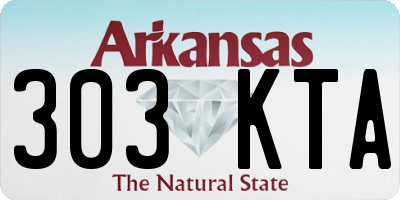 AR license plate 303KTA
