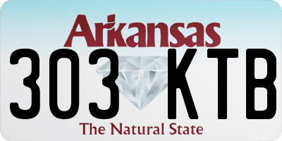 AR license plate 303KTB