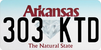 AR license plate 303KTD