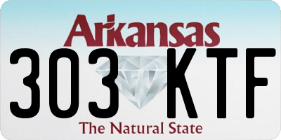 AR license plate 303KTF