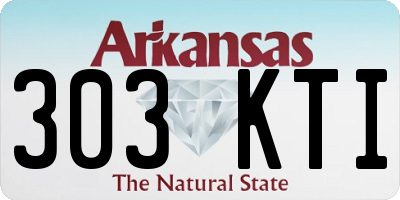 AR license plate 303KTI
