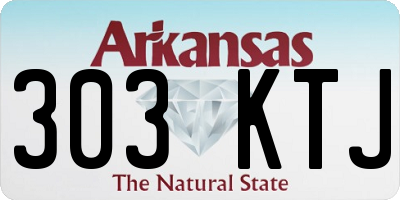 AR license plate 303KTJ