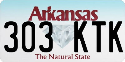 AR license plate 303KTK