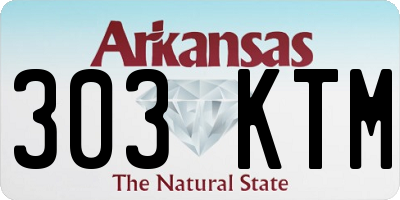AR license plate 303KTM