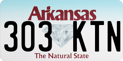 AR license plate 303KTN