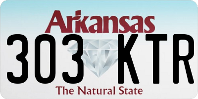 AR license plate 303KTR