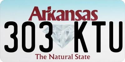 AR license plate 303KTU