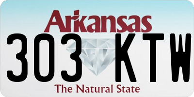 AR license plate 303KTW