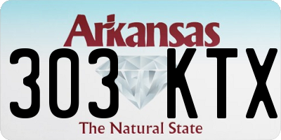 AR license plate 303KTX