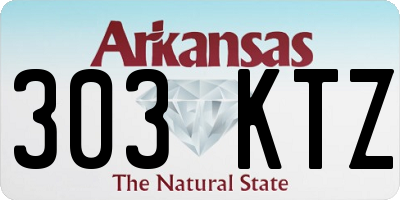AR license plate 303KTZ