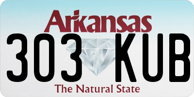 AR license plate 303KUB