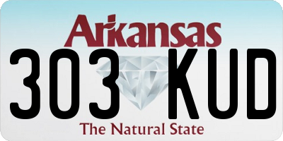 AR license plate 303KUD