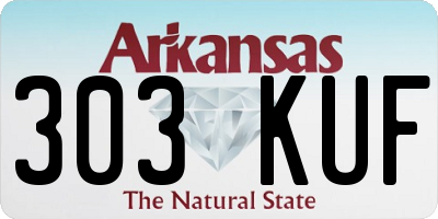 AR license plate 303KUF