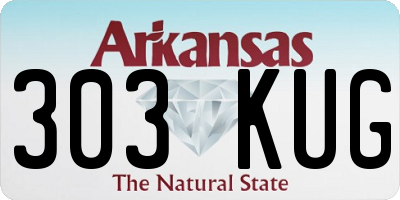AR license plate 303KUG