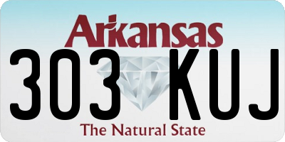 AR license plate 303KUJ
