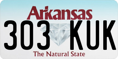 AR license plate 303KUK