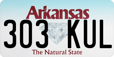 AR license plate 303KUL