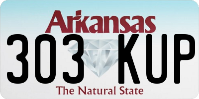 AR license plate 303KUP