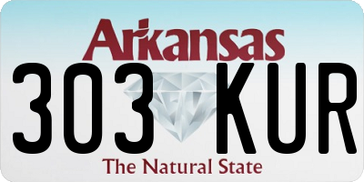AR license plate 303KUR