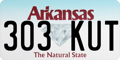 AR license plate 303KUT