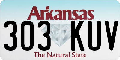 AR license plate 303KUV