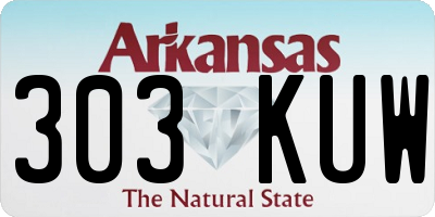 AR license plate 303KUW