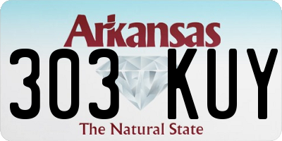 AR license plate 303KUY
