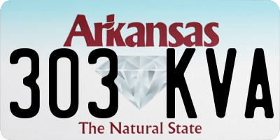 AR license plate 303KVA