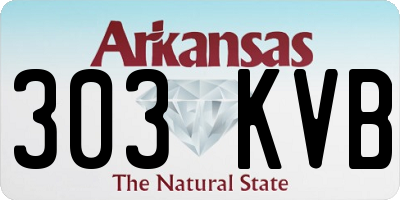 AR license plate 303KVB