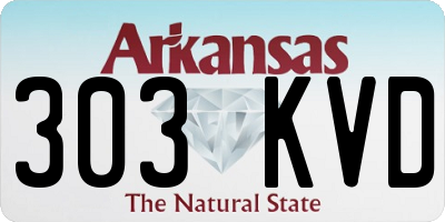 AR license plate 303KVD