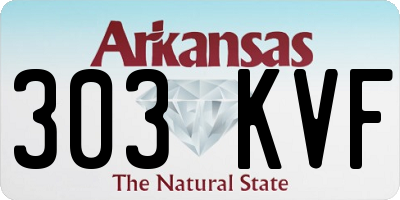 AR license plate 303KVF