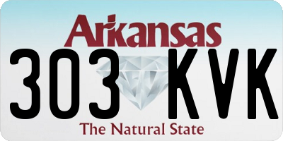 AR license plate 303KVK