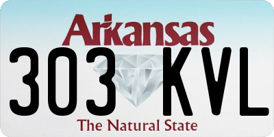 AR license plate 303KVL