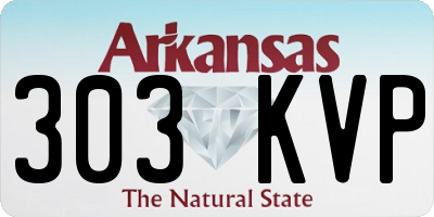 AR license plate 303KVP