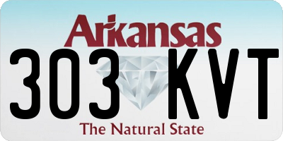 AR license plate 303KVT