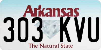 AR license plate 303KVU