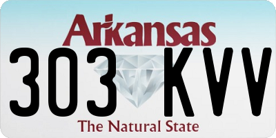 AR license plate 303KVV