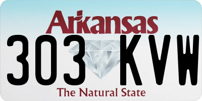 AR license plate 303KVW